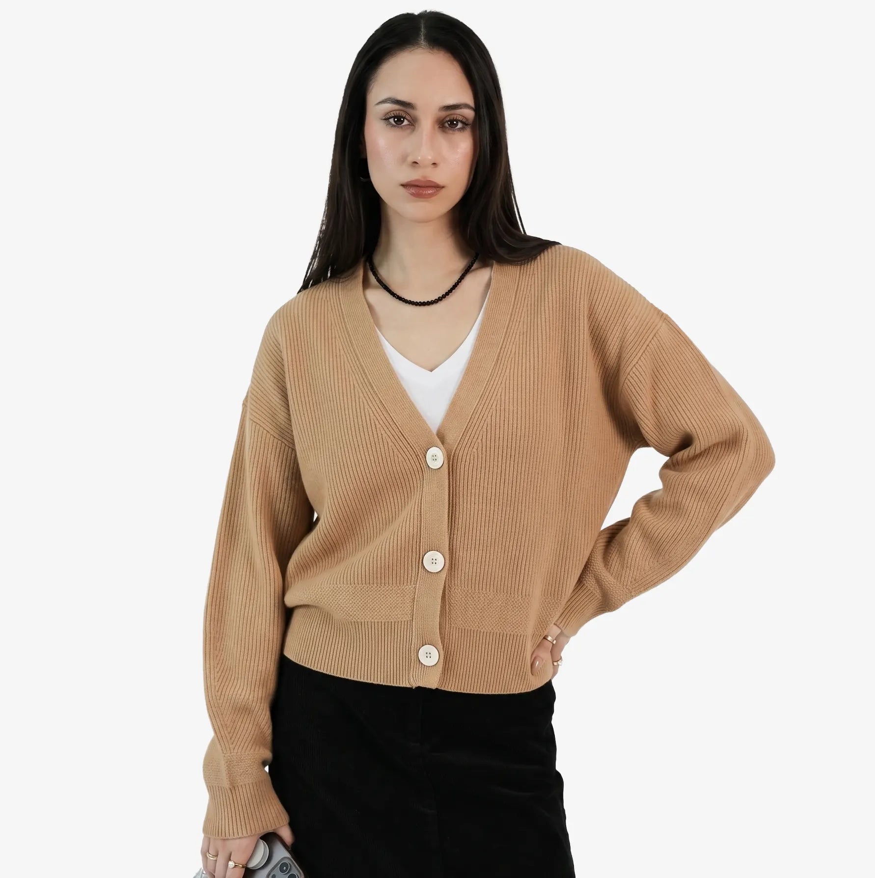 The Richmond Lantern-Sleeve Cardigan