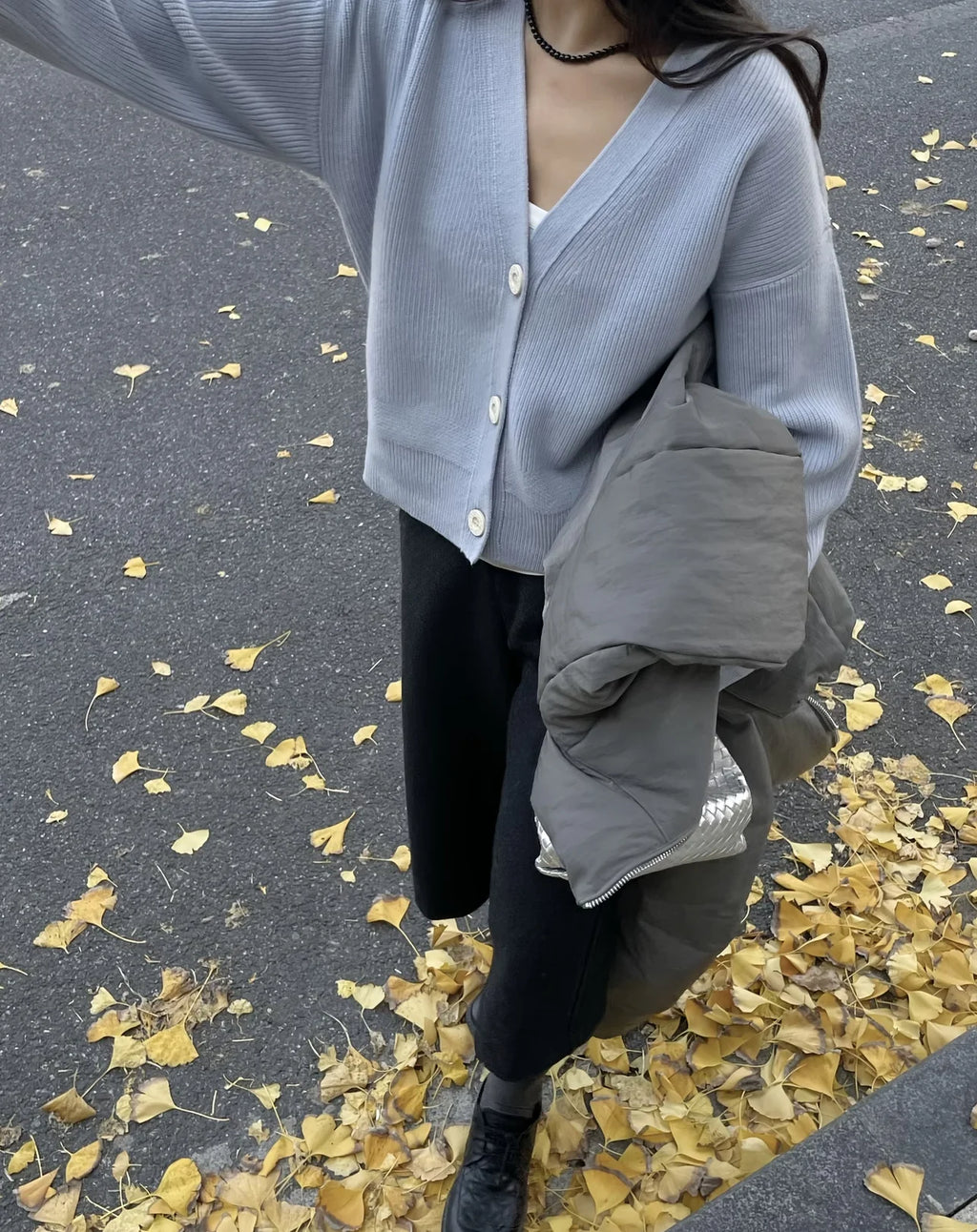 The Richmond Lantern-Sleeve Cardigan