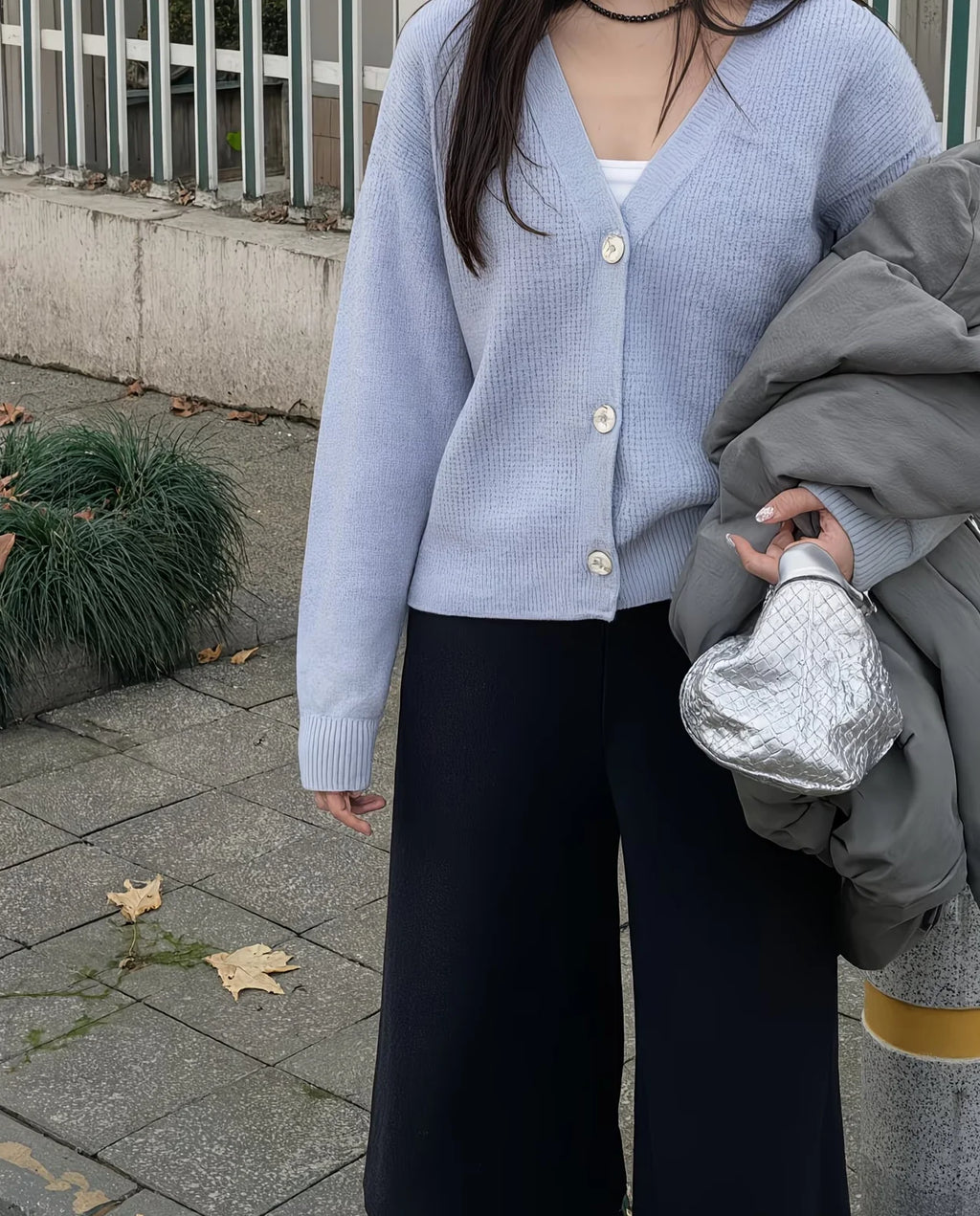 The Richmond Lantern-Sleeve Cardigan