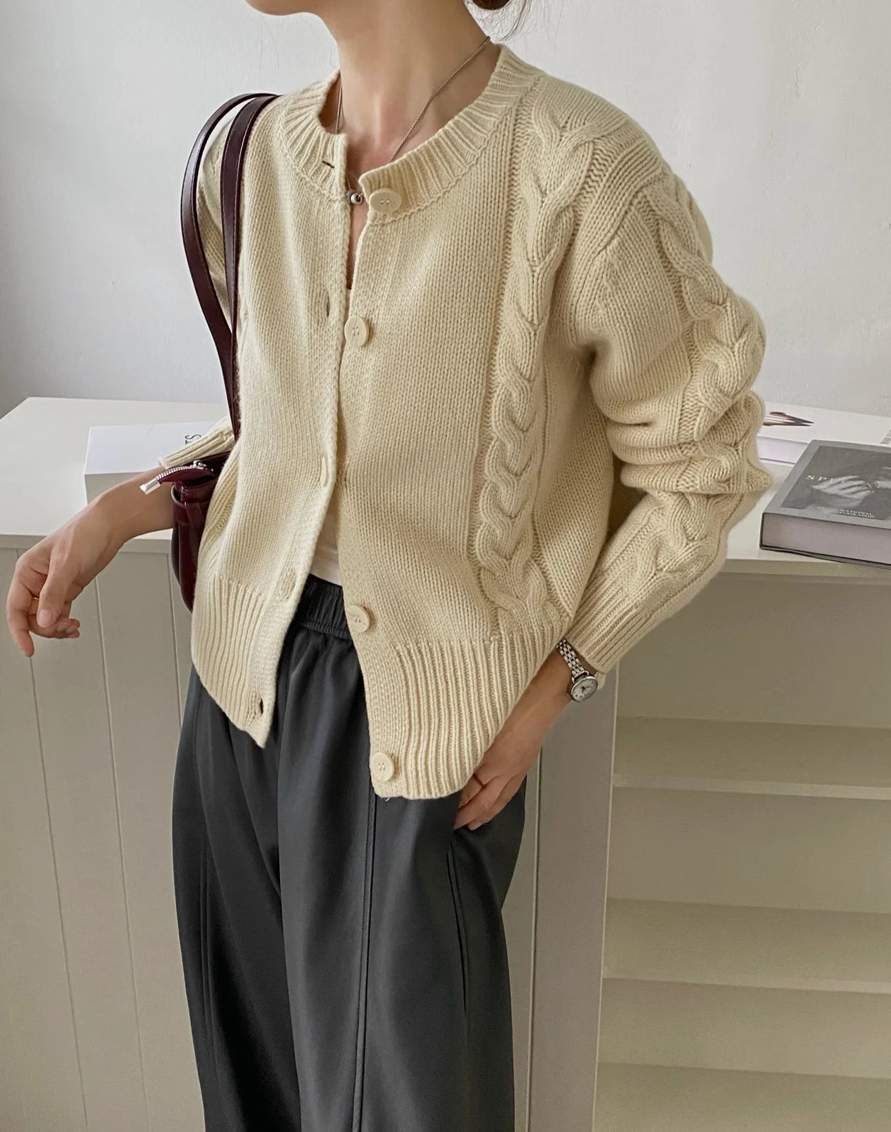 The Cotswold Cable-Knit Cardigan