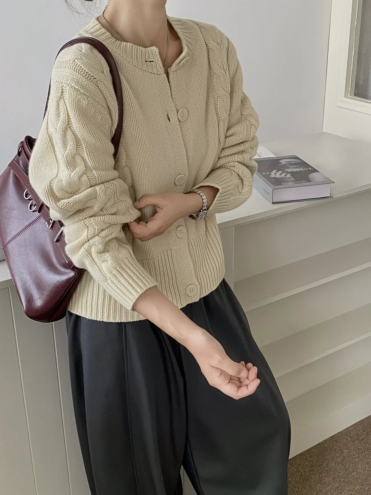 The Cotswold Cable-Knit Cardigan