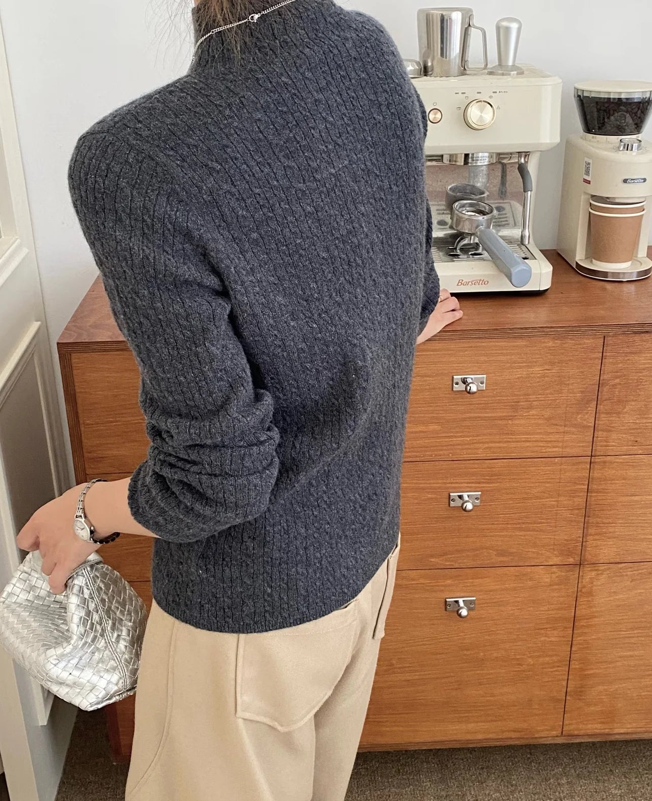 The Kensington Pure Cashmere Mock Neck