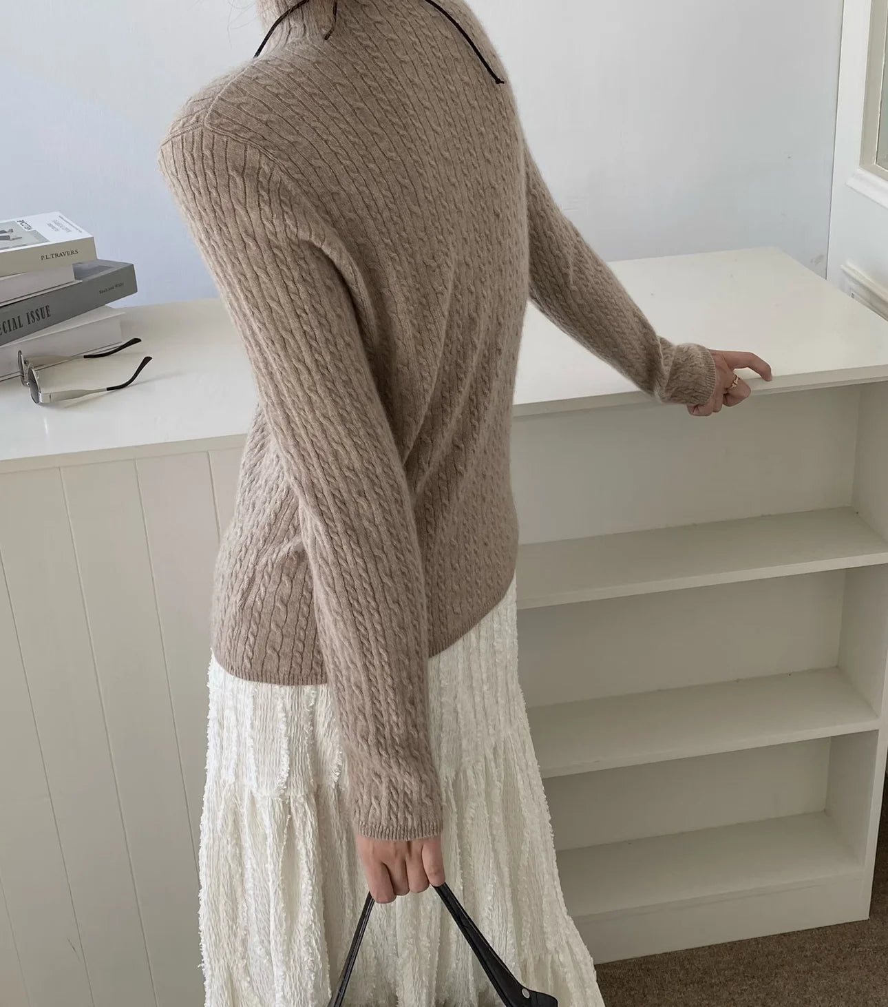 The Kensington Pure Cashmere Mock Neck