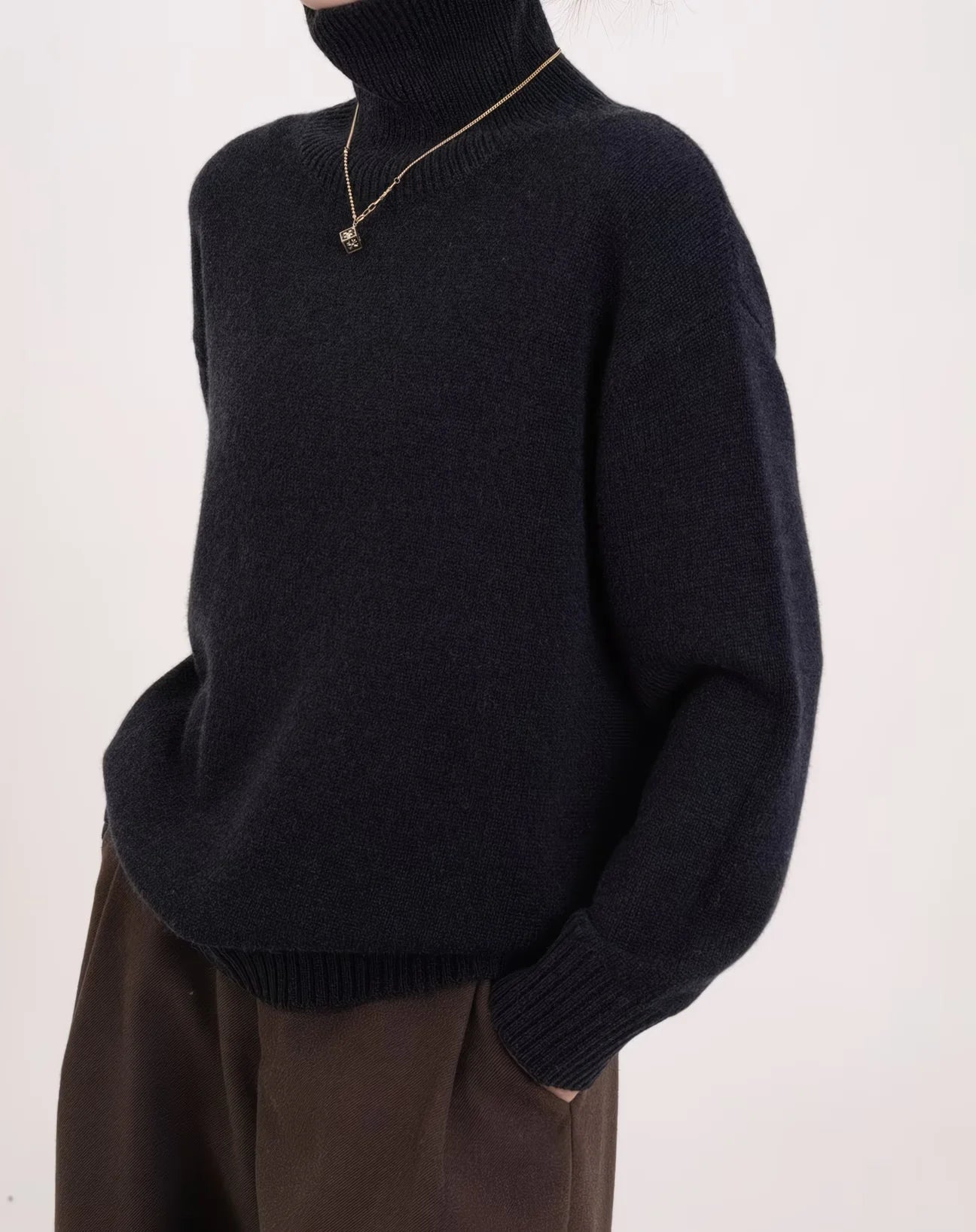 The Mayfair Slouchy Roll Neck