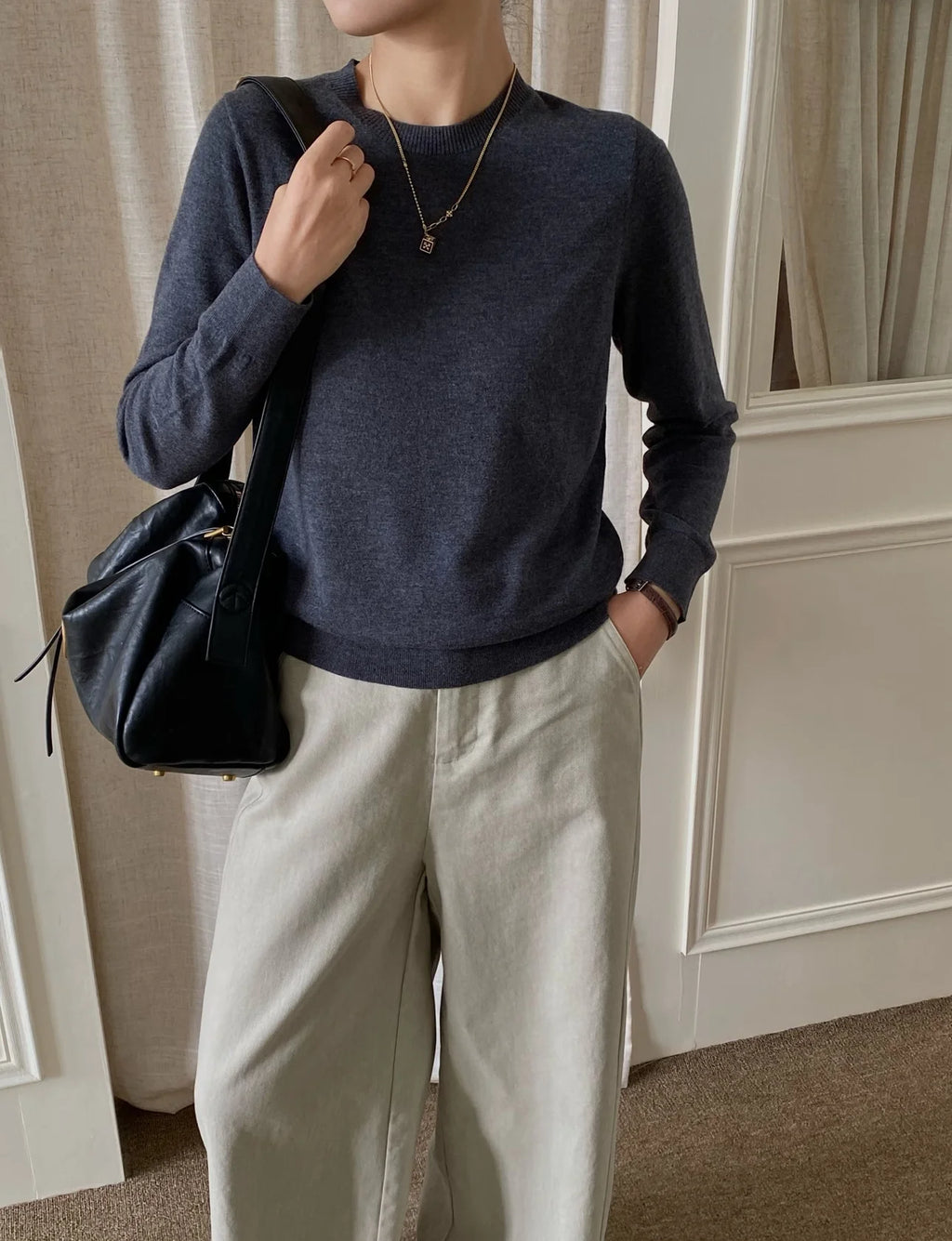 The Knightsbridge Silk-Blend Crewneck