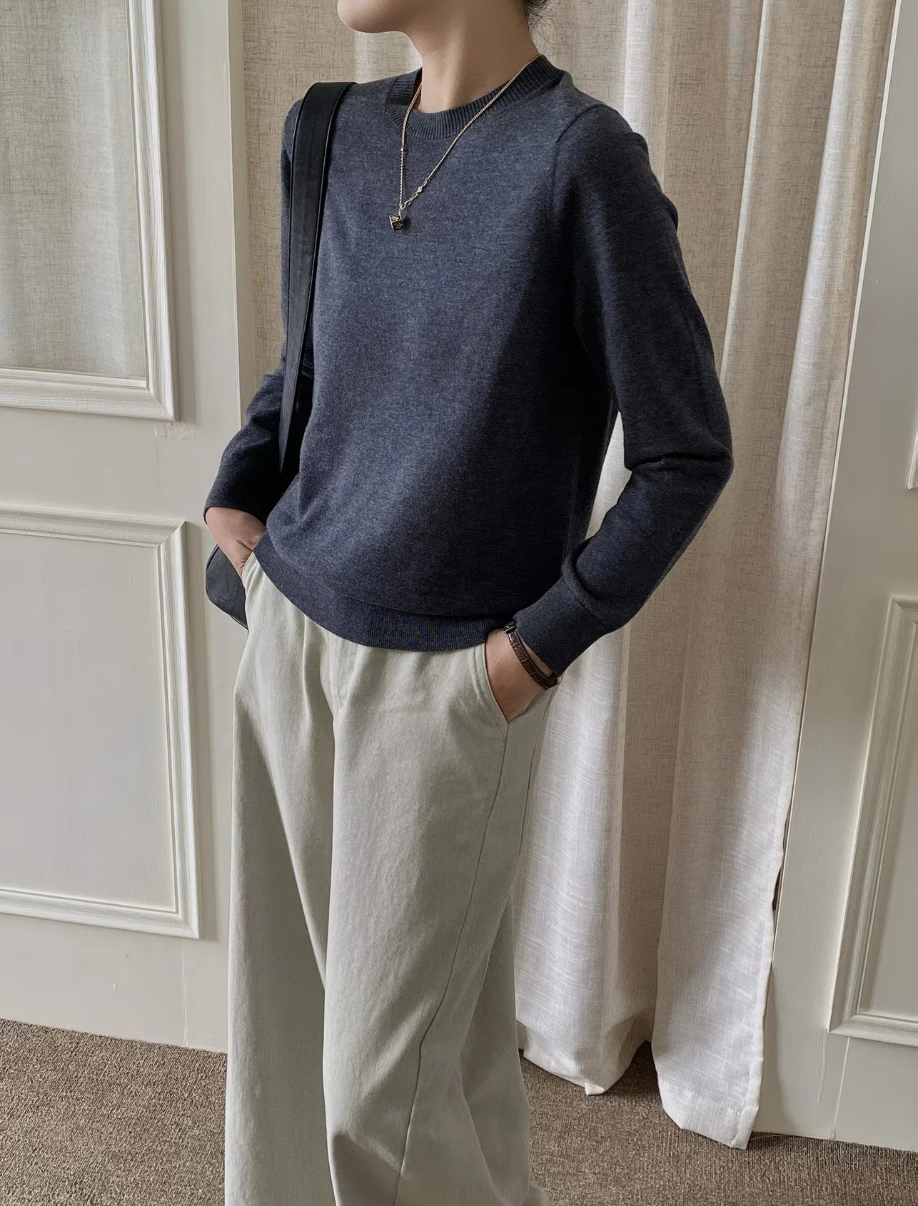 The Knightsbridge Silk-Blend Crewneck