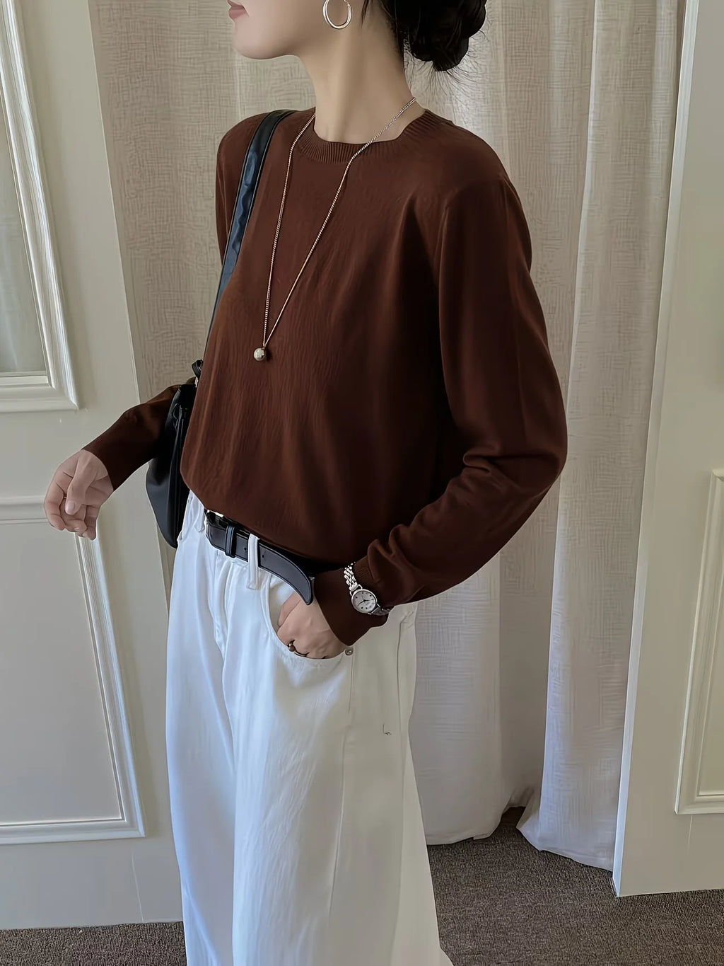 The Knightsbridge Silk-Blend Crewneck