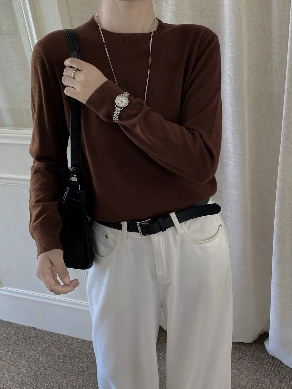 The Knightsbridge Silk-Blend Crewneck