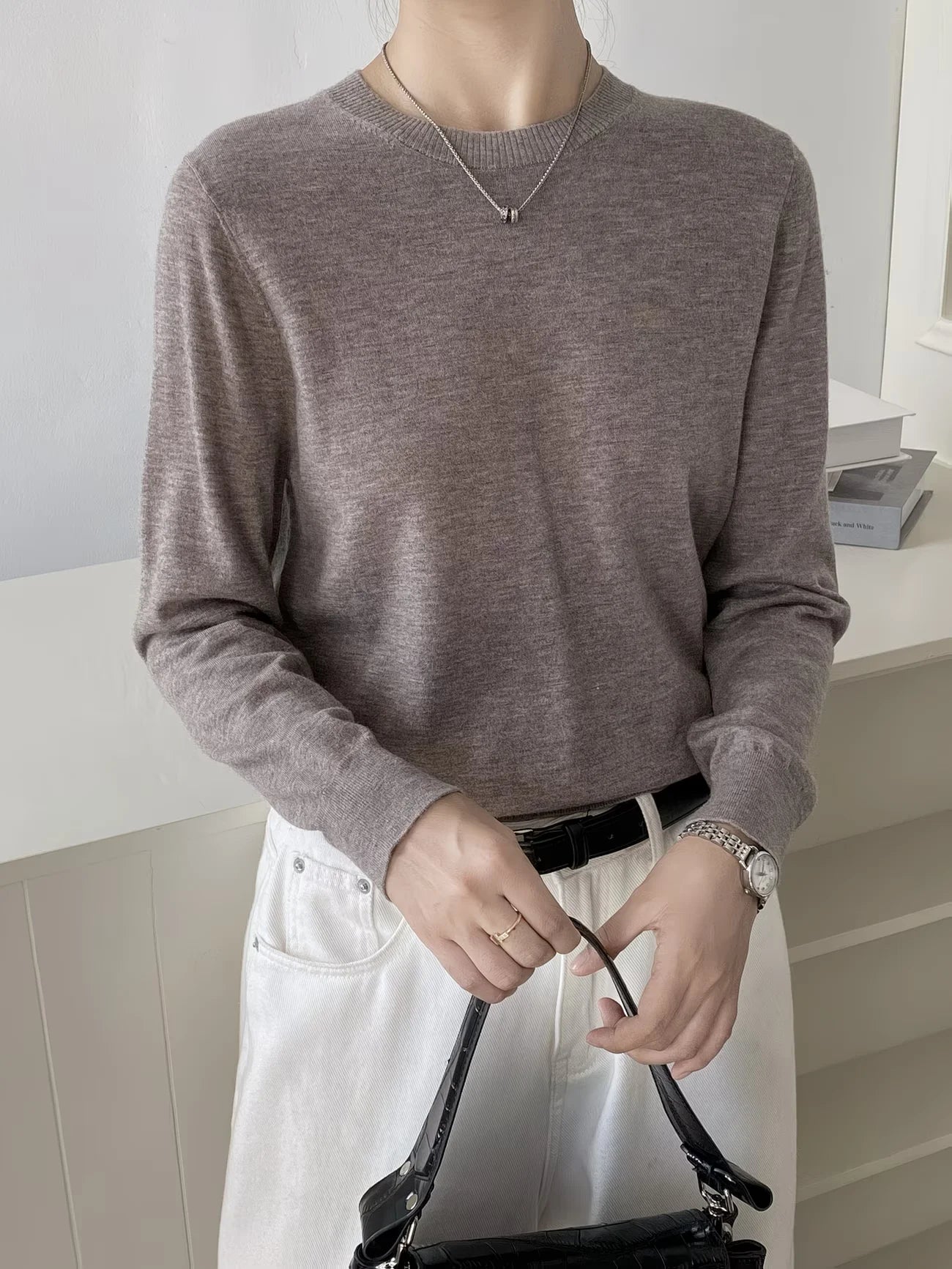 The Knightsbridge Silk-Blend Crewneck