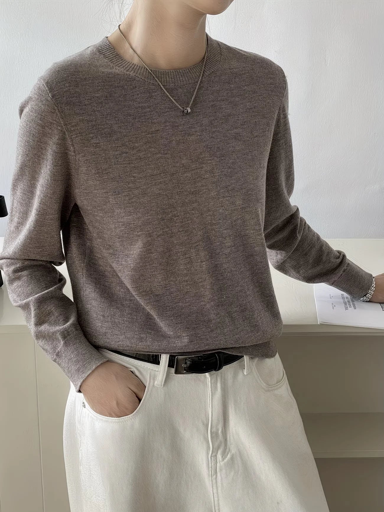 The Knightsbridge Silk-Blend Crewneck