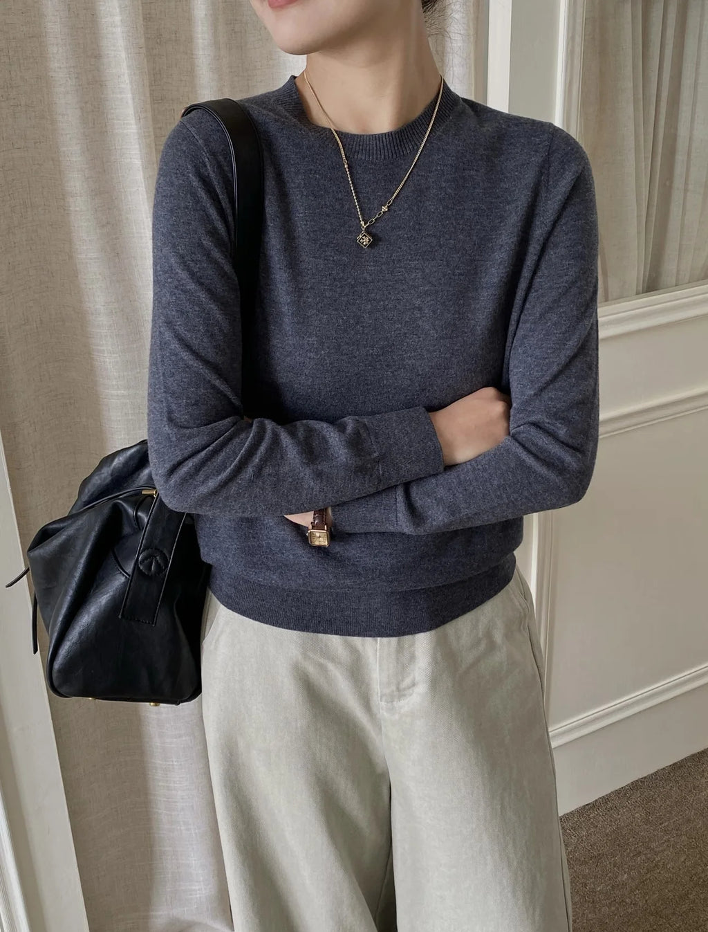 The Knightsbridge Silk-Blend Crewneck