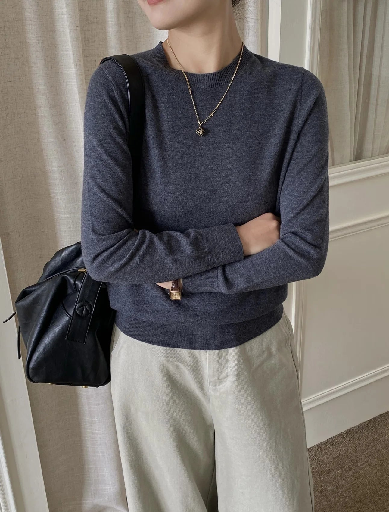 The Knightsbridge Silk-Blend Crewneck